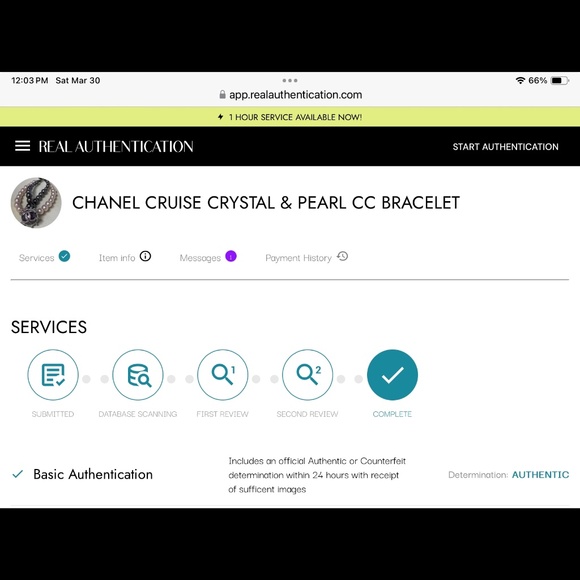 *AUTHENTIC* RARE Chanel Cruise 2002 Pink Crystal Double Pearl Strand Bracelet - Picture 15 of 15